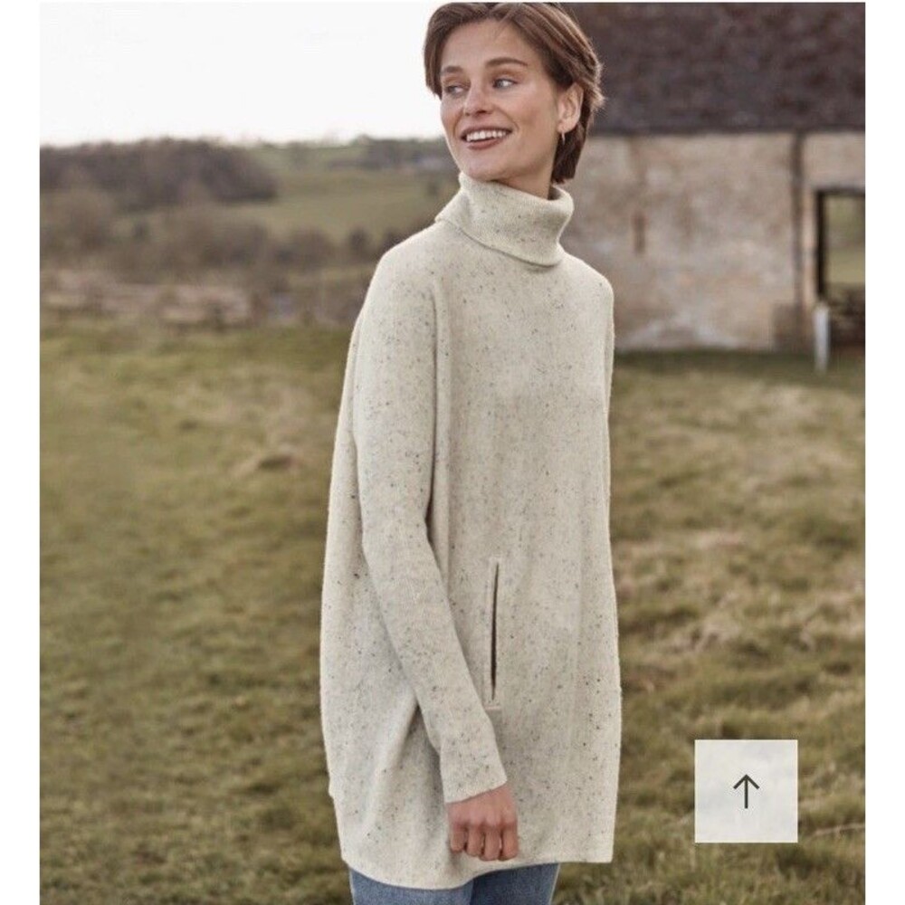 Garnet Hill Oversized Wool Cashmere Sweater Sz S